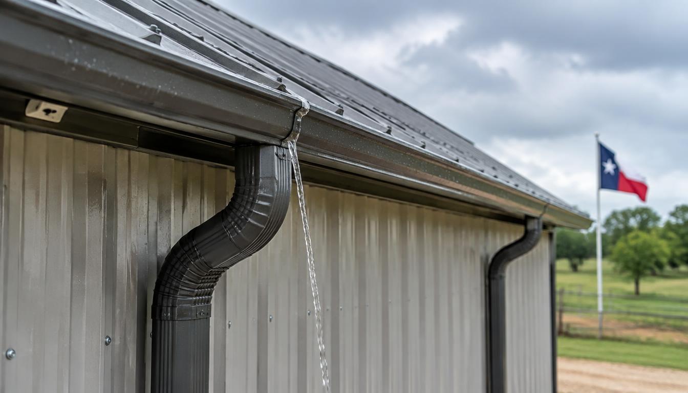 Do Metal Buildings Need Gutters? What Texas Owners Should Know