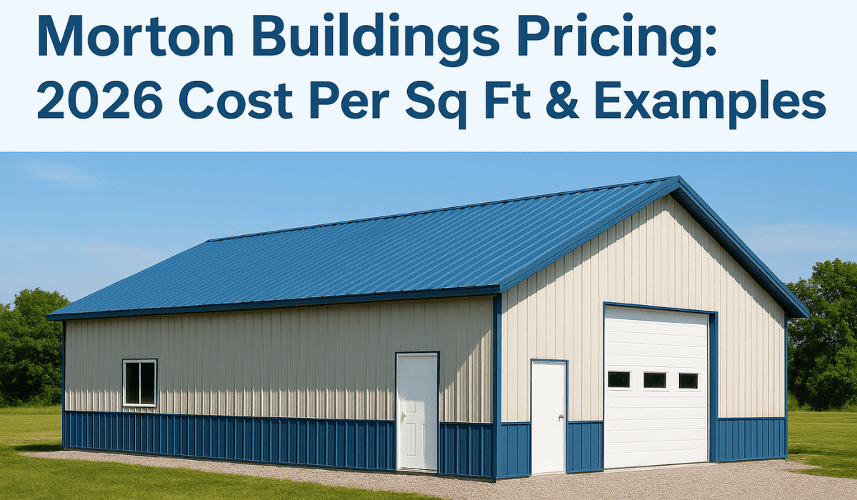 Morton Buildings Pricing: 2026 Cost Per Sq Ft & Examples
